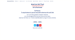 Desktop Screenshot of americanartstrust.org